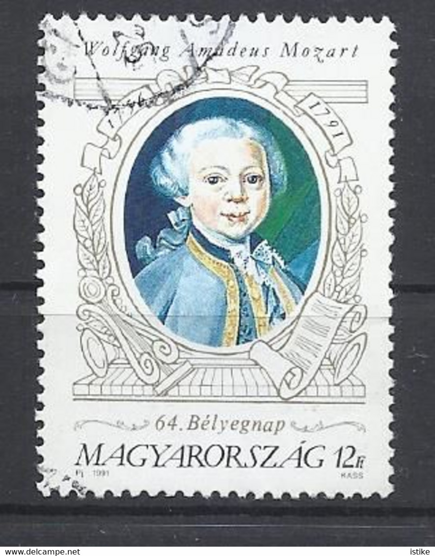 Hungary,  Portrait Of The Young Mozart, 1991 - Usati
