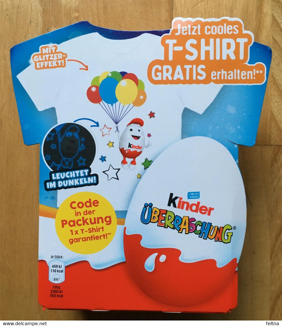 KINDER SURPRISE BOX T-SHIRT WITH 4 EGGS - Other & Unclassified