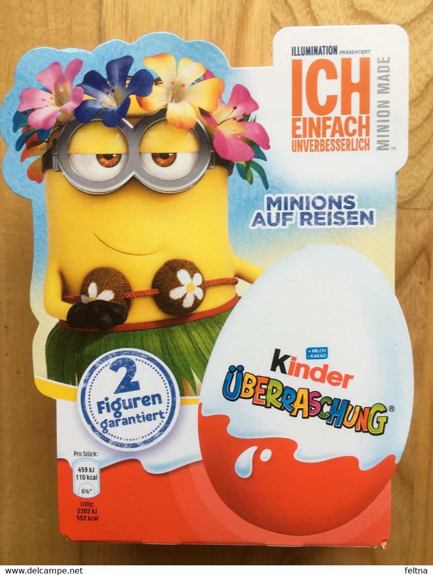 KINDER SURPRISE BOX MINIONS AROUND THE WORLD WITH 4 EGGS - Andere & Zonder Classificatie