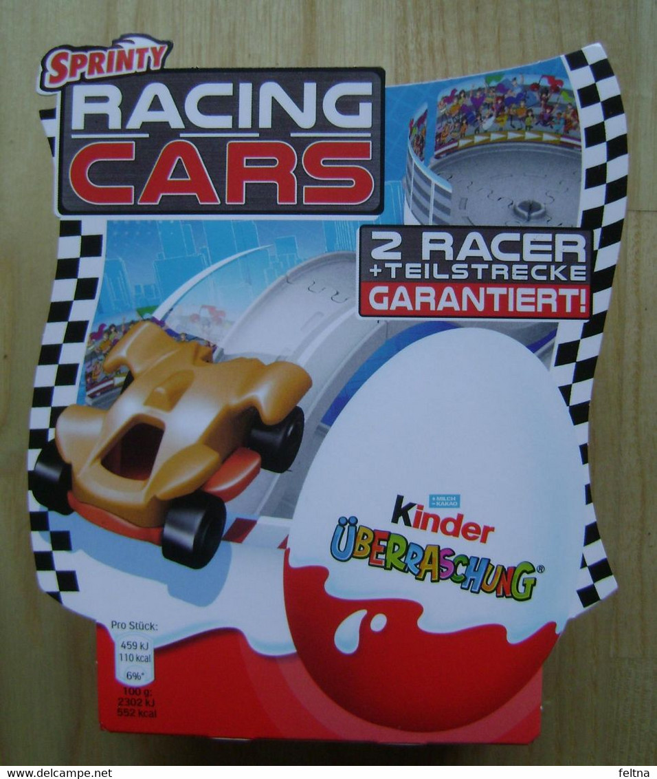 KINDER SURPRISE BOX SPRINTY RACING CARS WITH 4 EGGS - Other & Unclassified