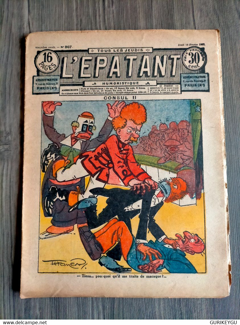 L'épatant N° 967  LES PIEDS NICKELES FORTON  FORTON  10/02/1927 - Pieds Nickelés, Les