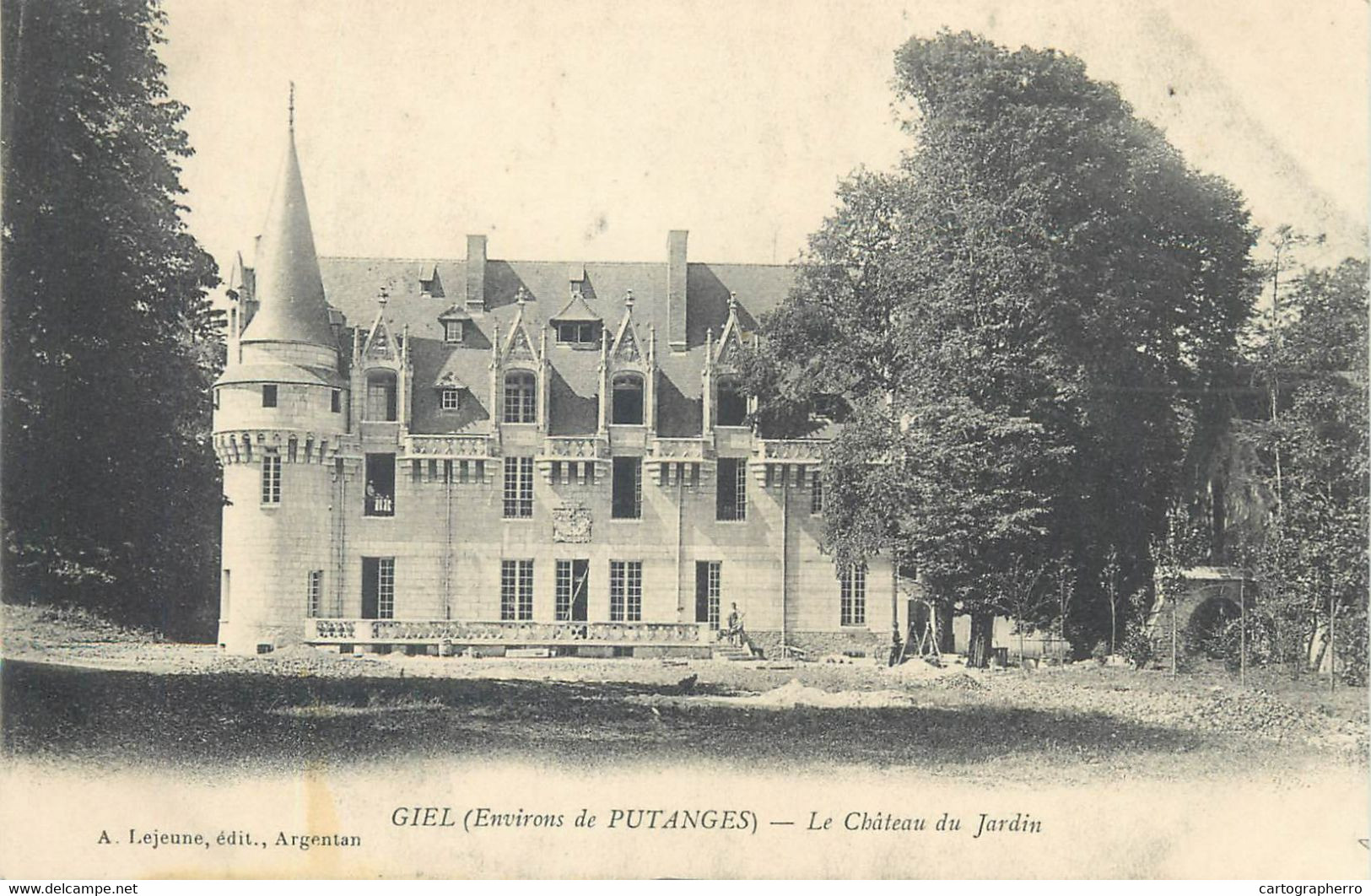CPA Postcard France Giel Environs De Putanges Le Chateau Du Jardin - Putanges