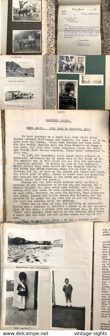 B.A.C. Neville President Bengal Club 1938 (4 Diaries - Photos - Documents) - 1900-1949