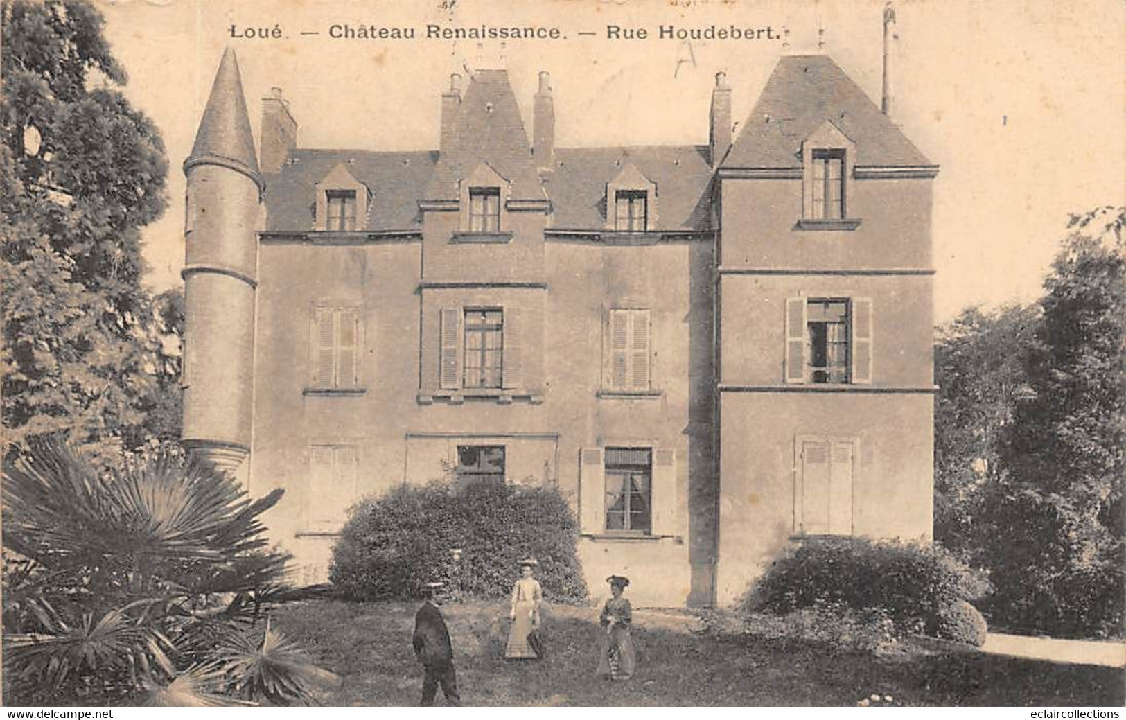 Loué        72         Château Renaissance  Rue Houdebert           (voir Scan) - Loue