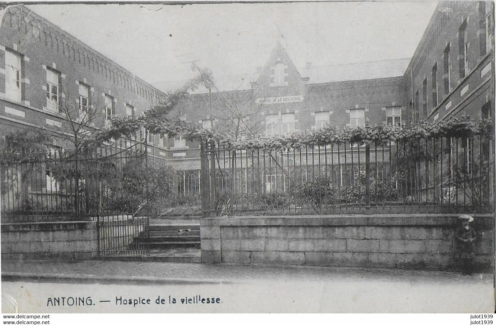 AA+   ANTOING ..-- HOSPICE De La VIEILLESSE  . 1925 Vers SENSENRUTH ( Mme Veuve BLONDLET ) . Vverso . - Antoing