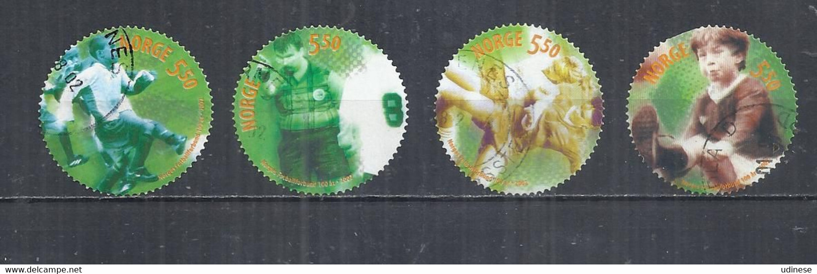 NORWAY 2002 - FOOTBALL - CPL. SET - OBLITERE USED GESTEMPELT USADO - Used Stamps