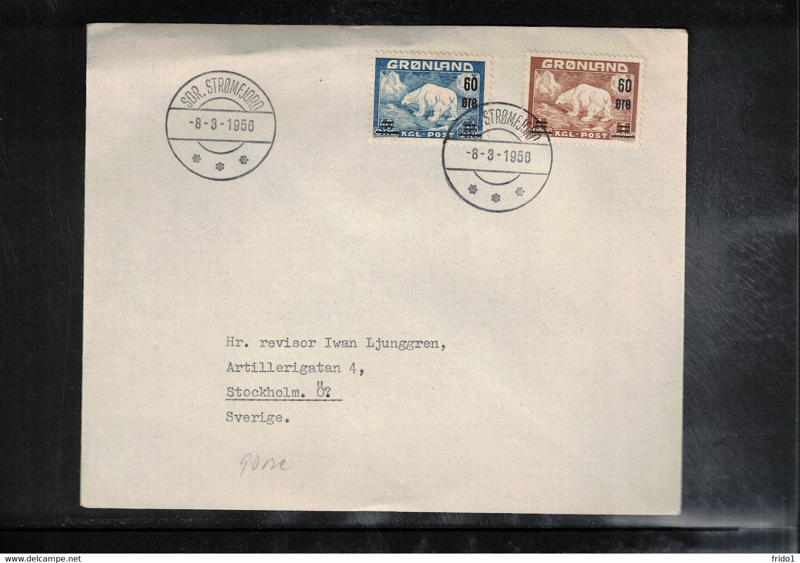 Greenland / Groenland 1956 Interesting FDC - Covers & Documents