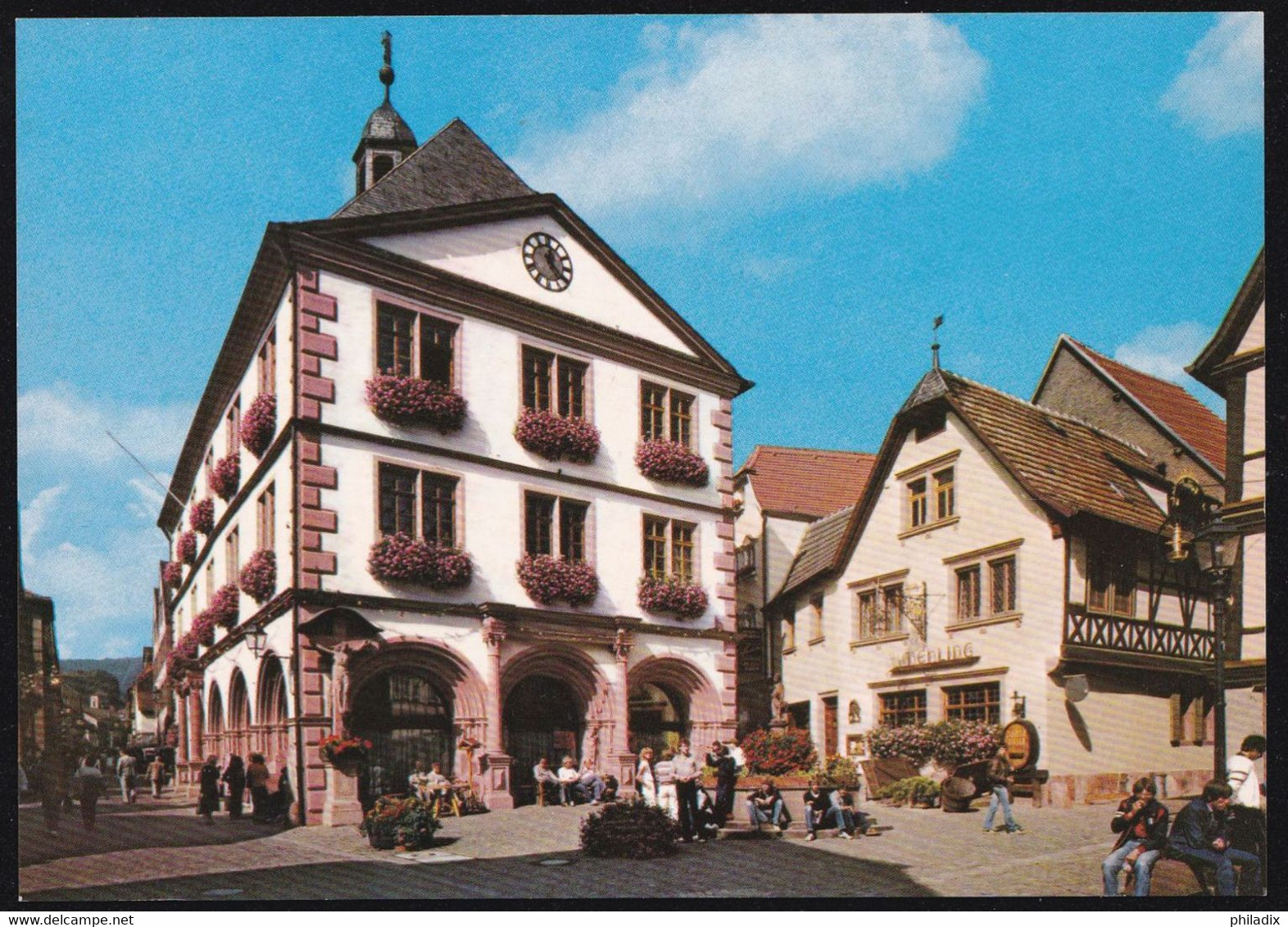 Germany Lohr Am Main - Das Spessarttor - Rathaus Mit Unterem Marktplatz (N-497) - Lohr