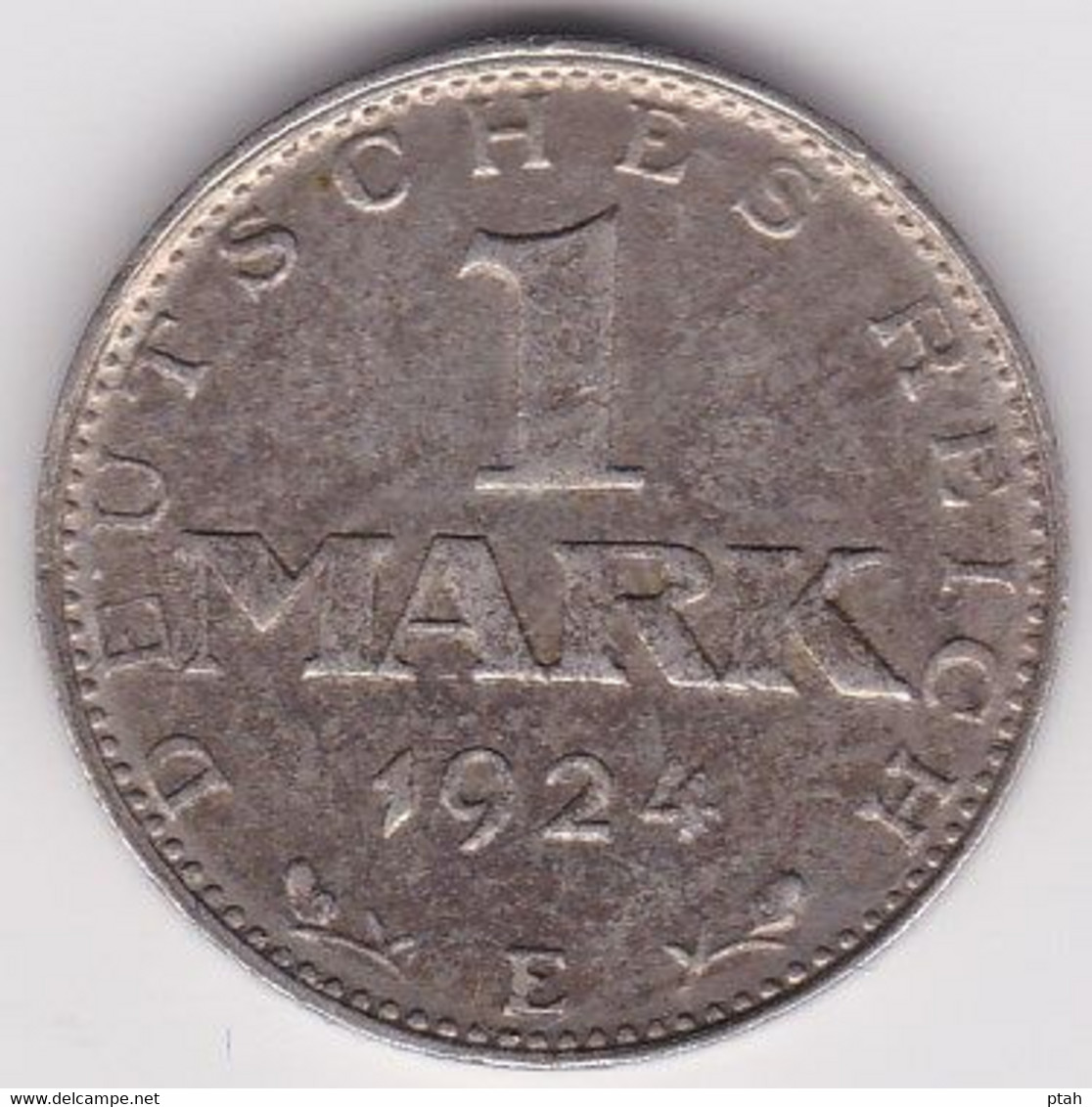 DEUTSCHLAND, 1 Mark 1924 E - 1 Mark & 1 Reichsmark