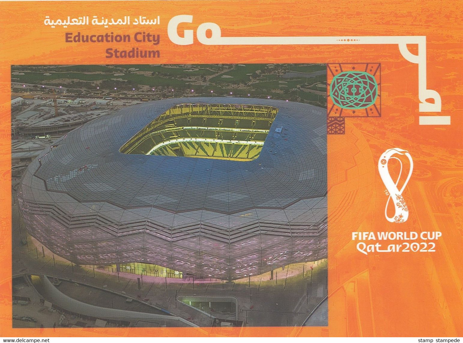 Stadiums of 2022 FIFA World Cup Soccer Football in Qatar - Official 8 Postcard Pack Issued by Qatar Post & FIFA