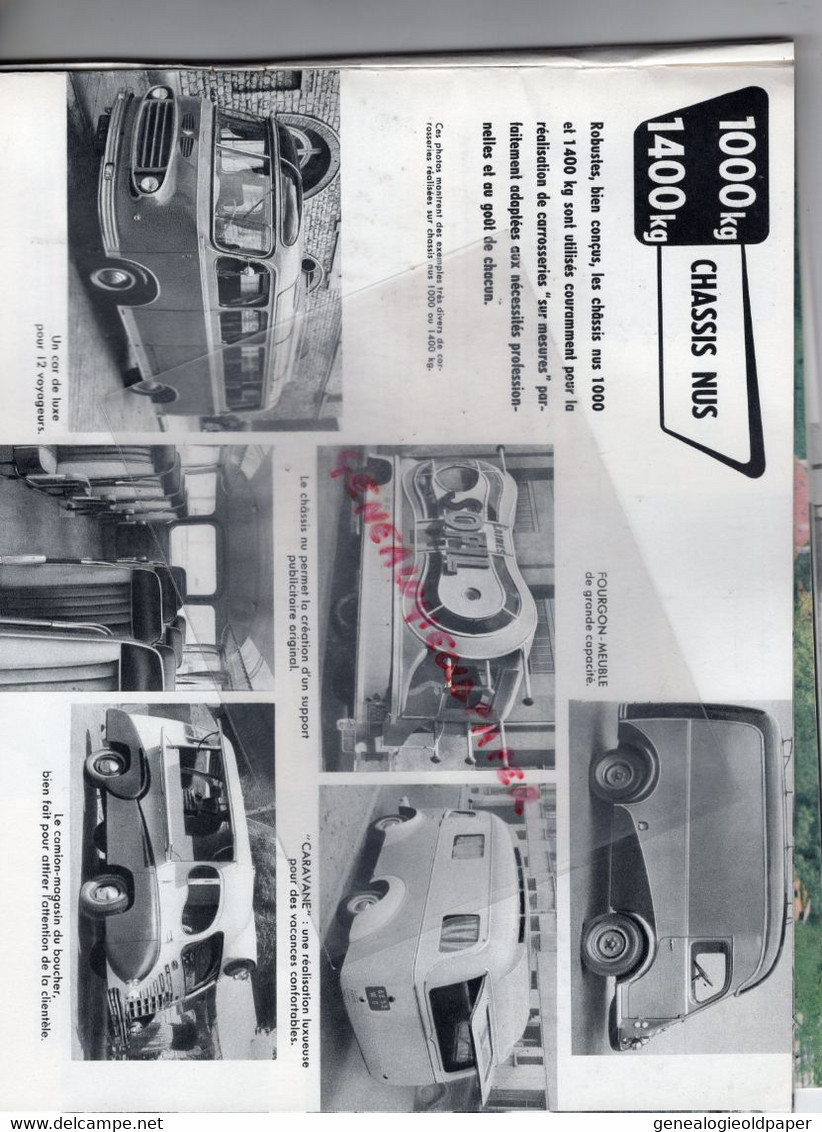 RARE CATALOGUE RENAULT VOLTIGEUR & GOELETTE 1000 KG ET 1400 KG- 92-BOULOGNE BILLANCCOURT -FOURGON CAMION CAMIONNETTE