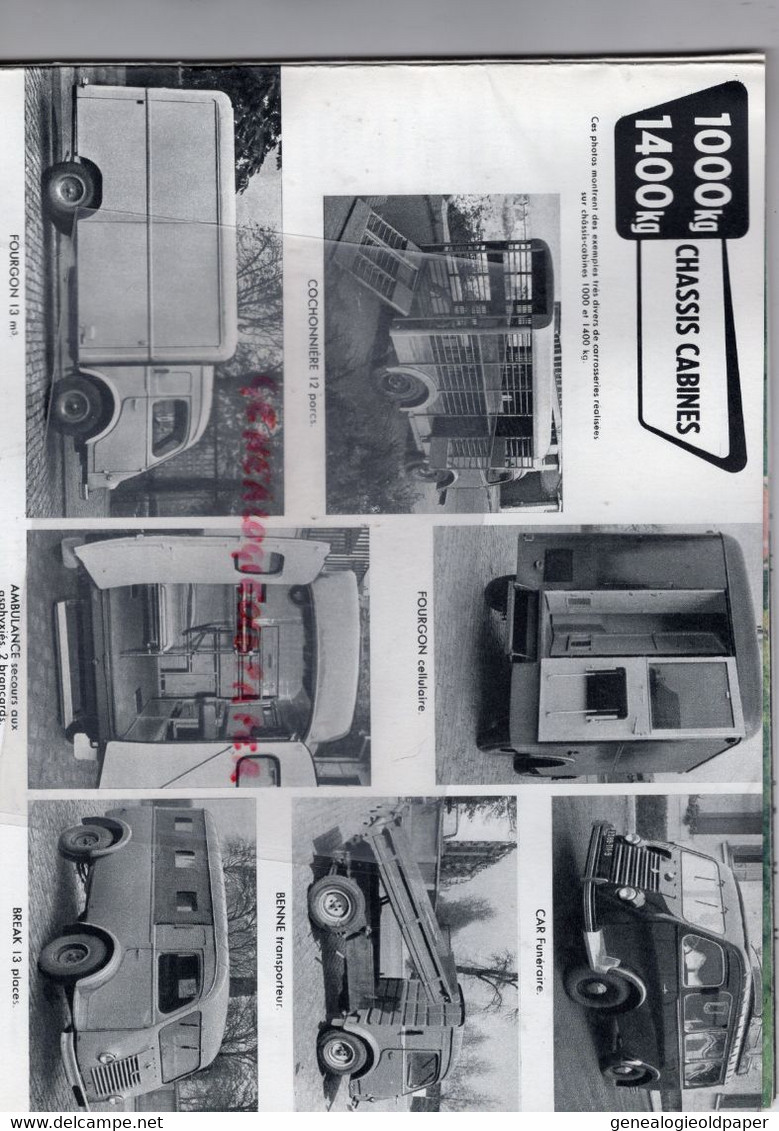 RARE CATALOGUE RENAULT VOLTIGEUR & GOELETTE 1000 KG ET 1400 KG- 92-BOULOGNE BILLANCCOURT -FOURGON CAMION CAMIONNETTE