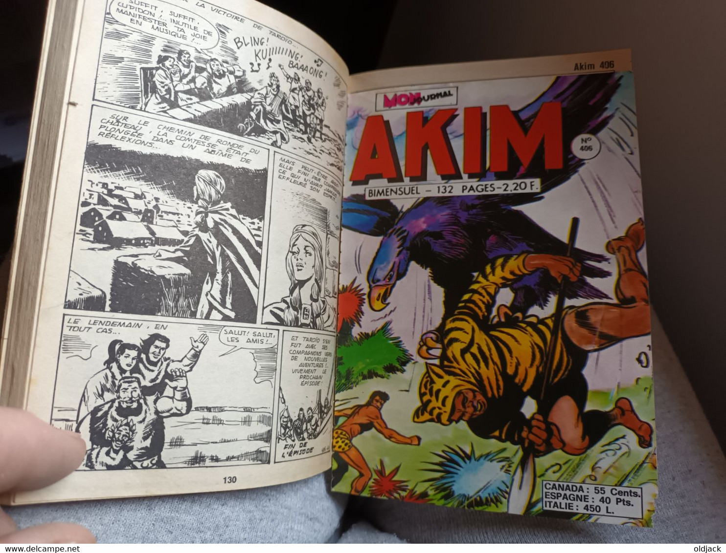 BD PF AKIM  Album N°71 - Contient Les N° 405/406/407/408 - Aventures Et Voyages 1ère Série 1976(cote BDM 2022,20€)(cag2) - Akim