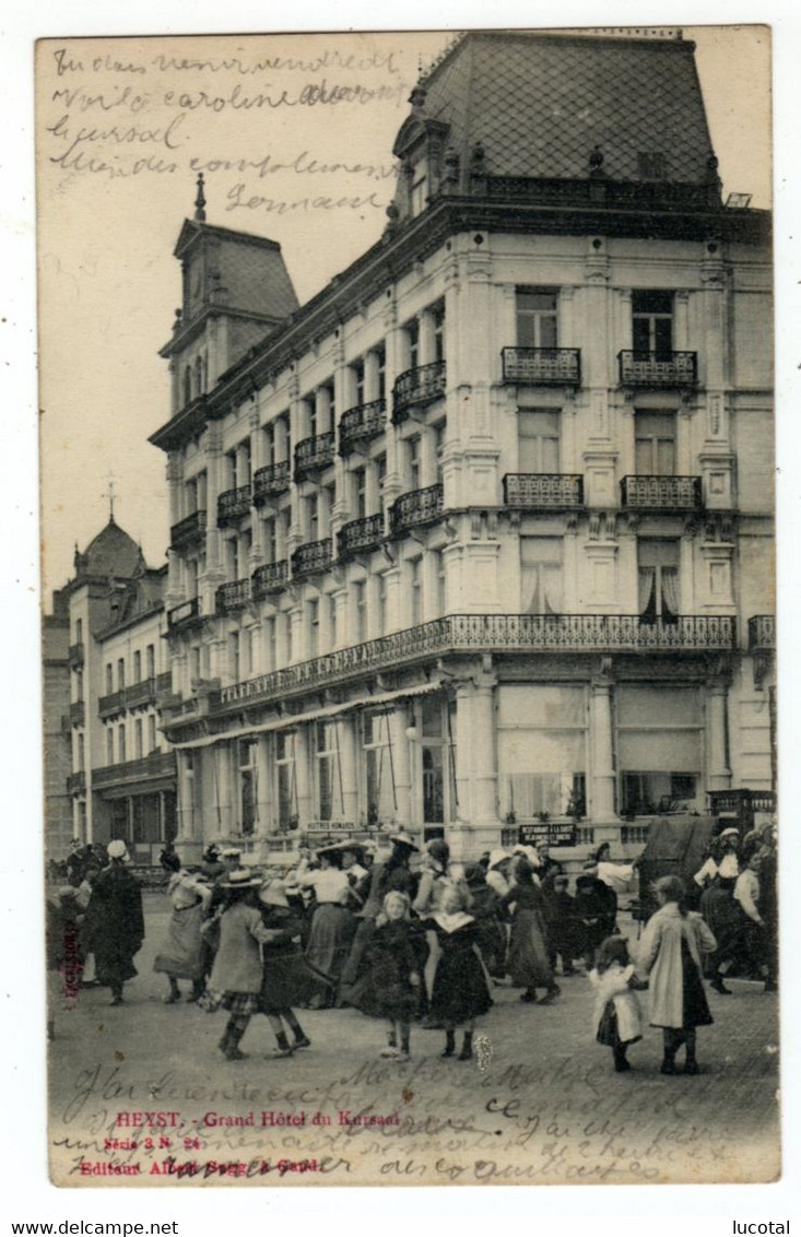 Heist A/ Zee - Grand Hotel Du Kursaal - 1902 - Uitg. Albert Sugg Serie 3 Nr 24 - Heist