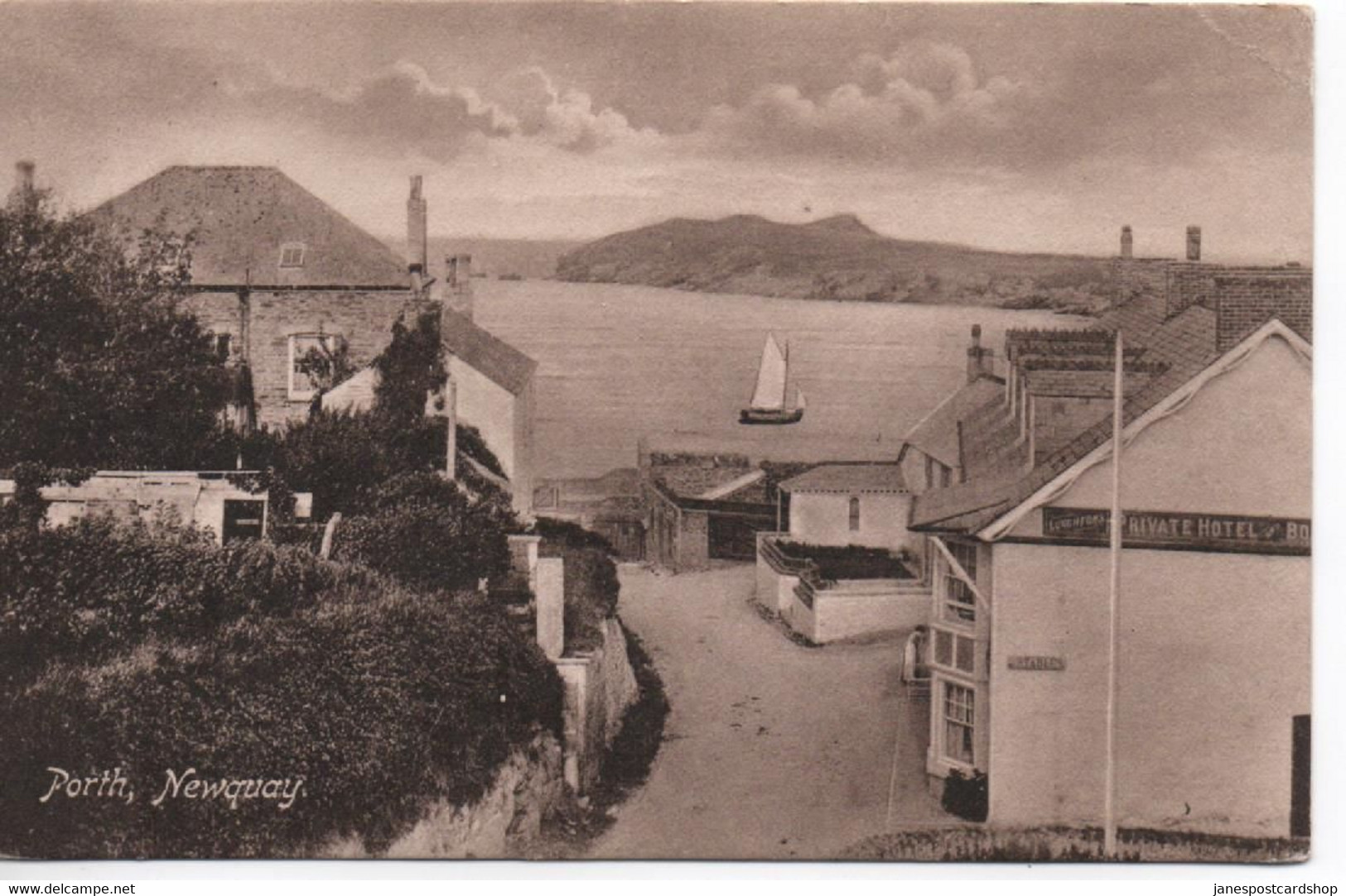 PORTH - NEWQUAY - CORNWALL - WITH GOOD COLUMB MINOR POSTMARK - 1912 - HARTNOLL'S SERIES - - Newquay