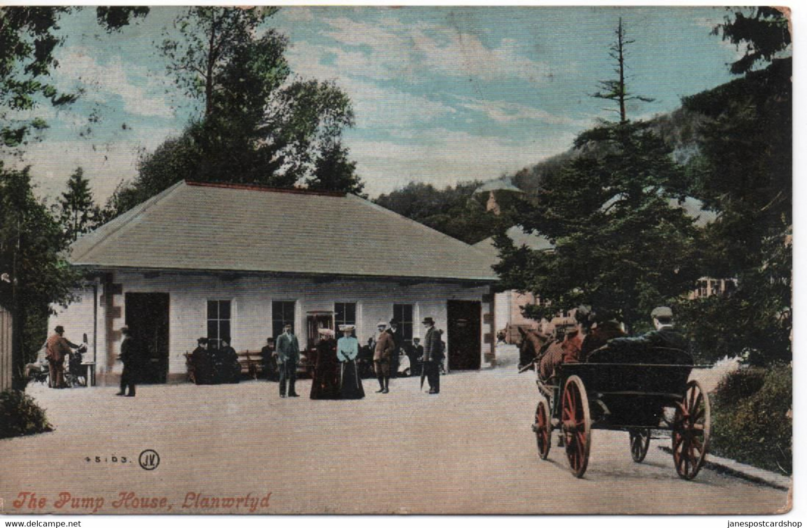 THE PUMP HOUSE LLANWRFYD - POWYS - WALES WITH LLANWRTYD WELLS POSTMARK AND WILLINGTON QUAY R.S.O. NORTHUMBERLAND ADDRESS - Breconshire