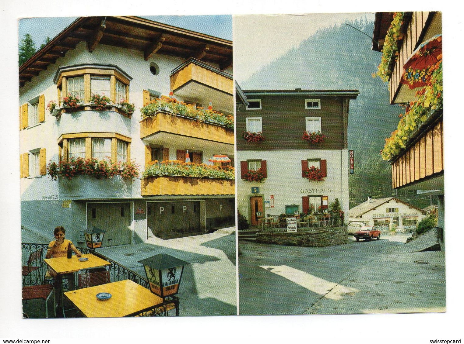 SCHMITTEN Albula Werbung Hotel Hohenfels Fam. Caspar Auto - Schmitten