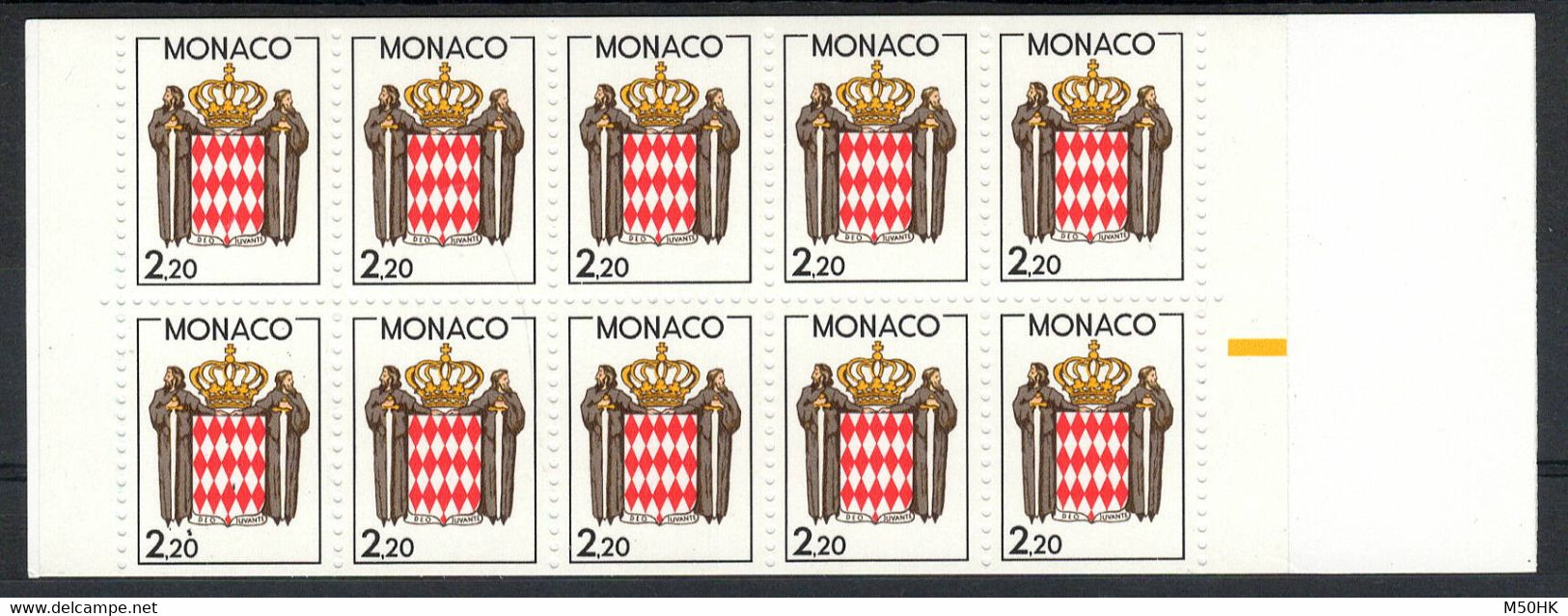 Monaco - Carnet YV 1 N** Armoiries Cote 11,50 Euros - Postzegelboekjes