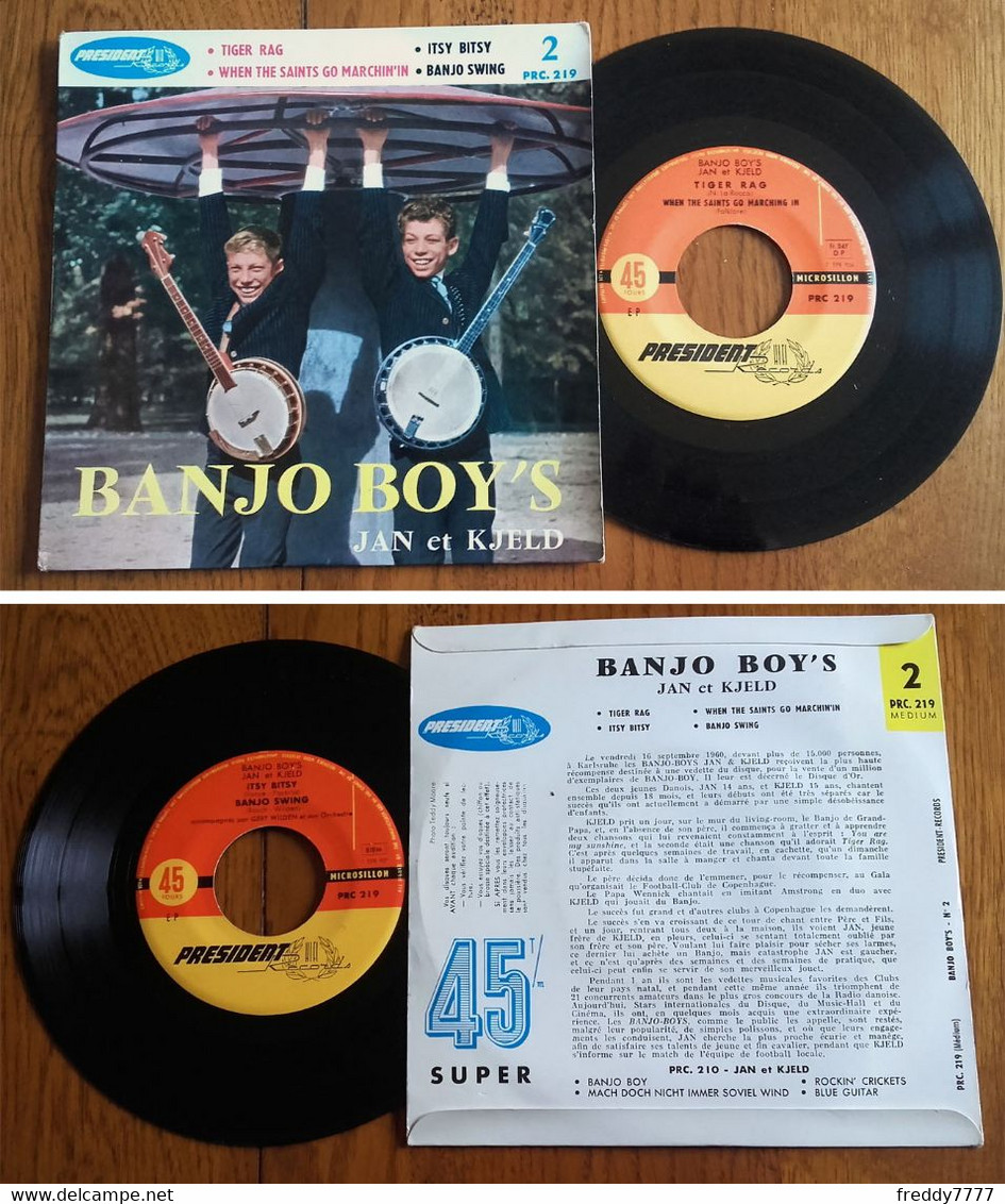 RARE French EP 45t RPM BIEM (7") JAN Et KJELD «Banjo Boy's» (1960) - Jazz