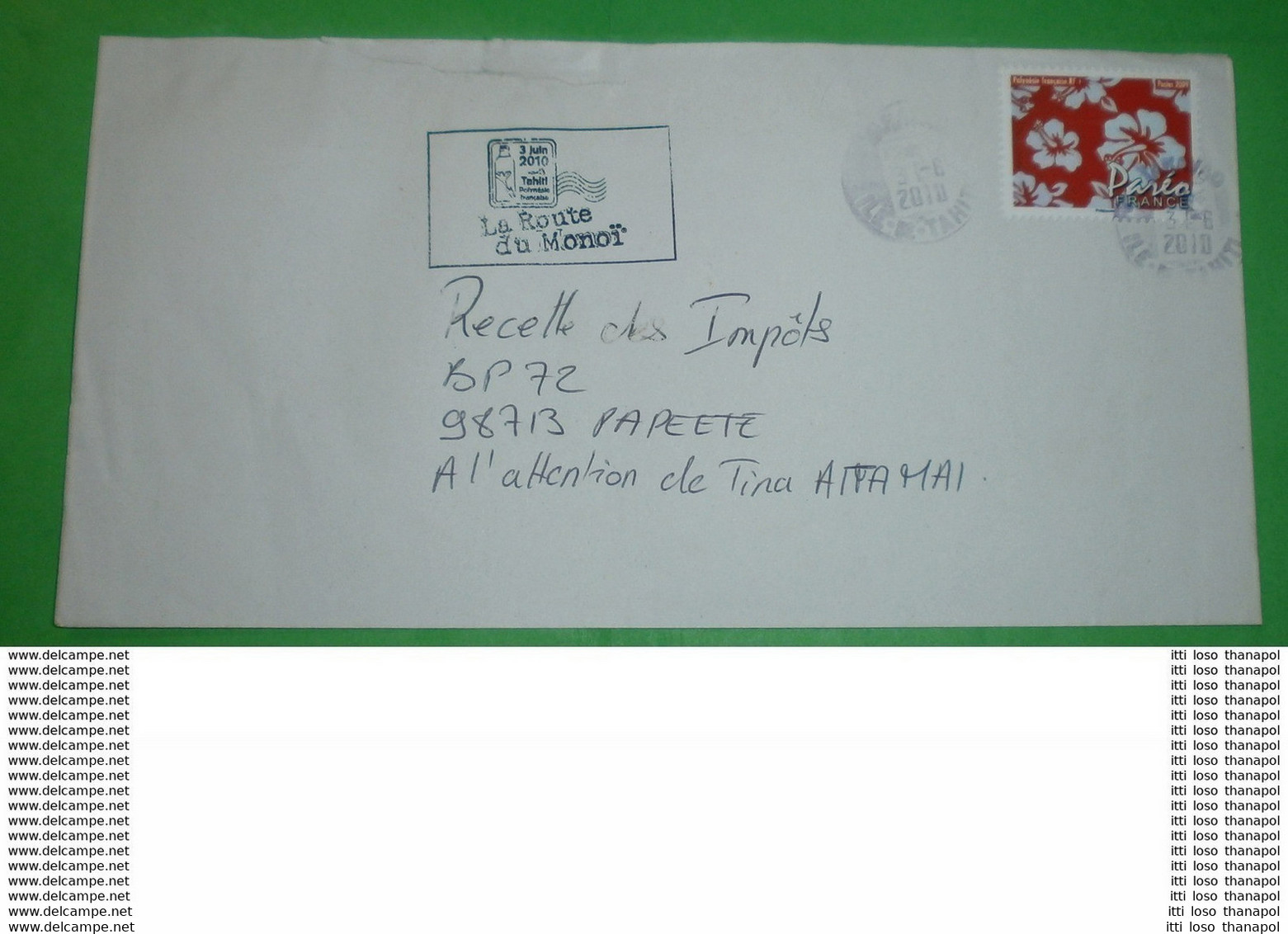 FRANZÖSISCH-POLYNESIEN - Brief Letter Lettre 信 Lettera Carta 手紙 จดหมาย Cover Envelope (2 Foto)(34827)QV? - Lettres & Documents