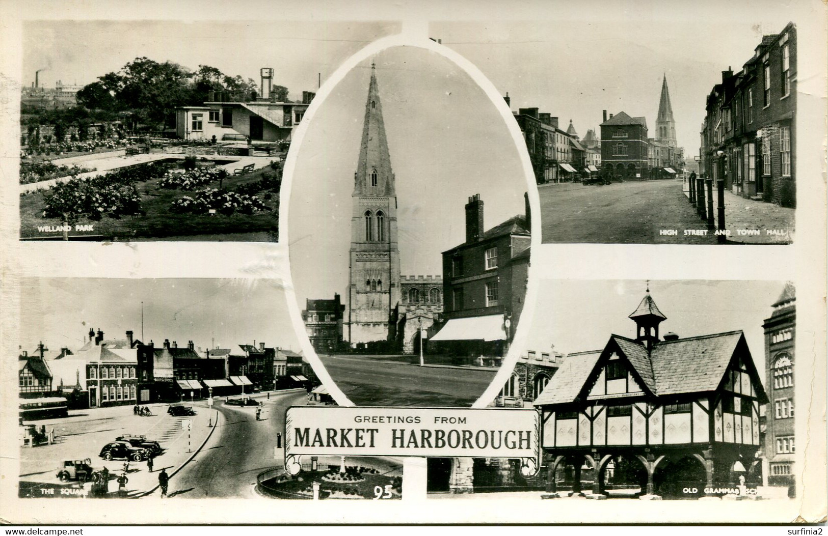 LEICS - MARKET HARBOROUGH - 5 RP VIEWS  Le232 - Altri & Non Classificati