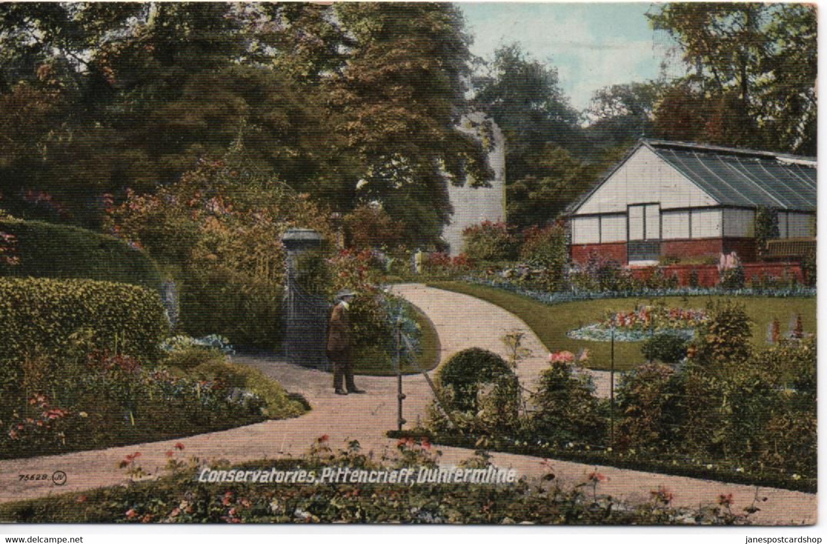 CONSERVATORIES - PITTENCRIEFF - DUNFERMLINE - FIFE - PUBLISHED BY VALENTINES - POSTALLY USED 1925 - Fife
