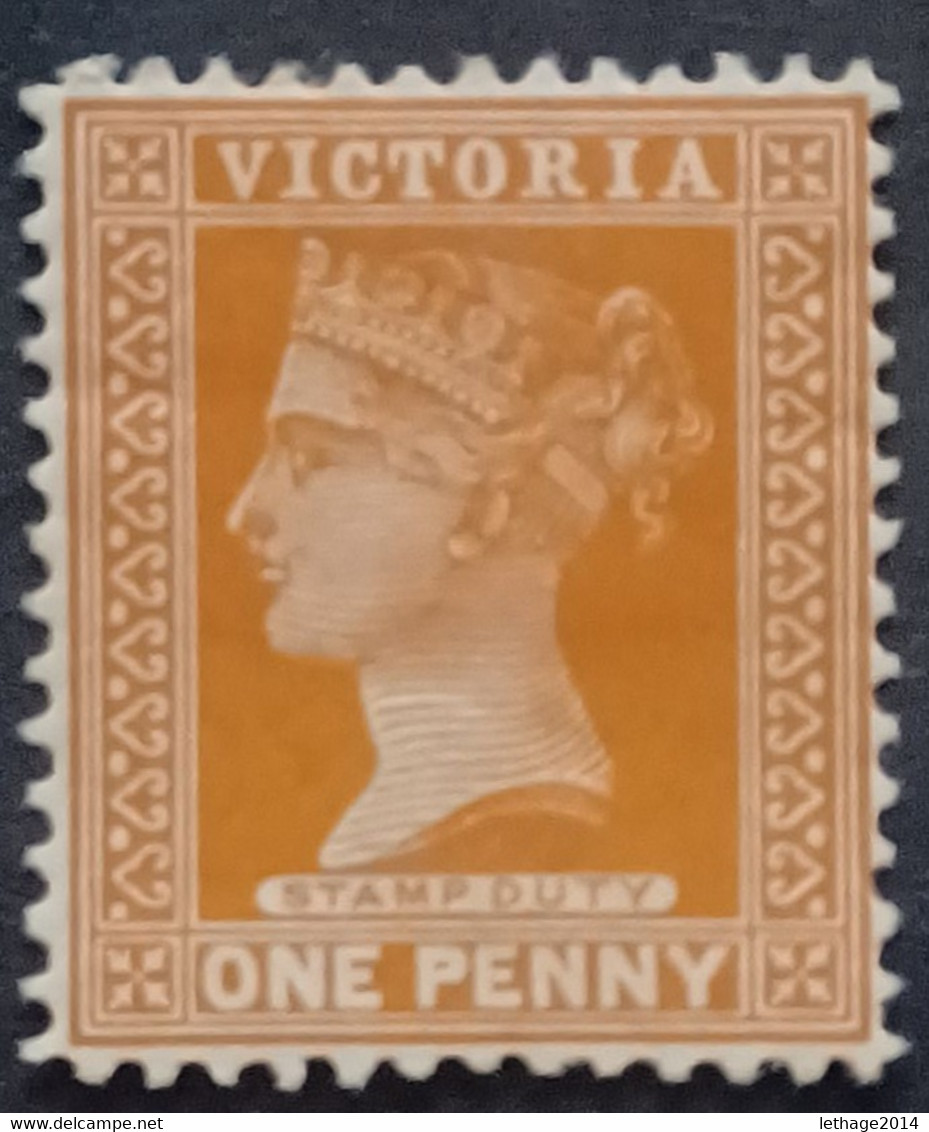 ENGLISH COLONIES VICTORIA 1890 QUEEN VICTORIA GIBBONS N.68 (298D) WMK 4 MNHL - Mint Stamps