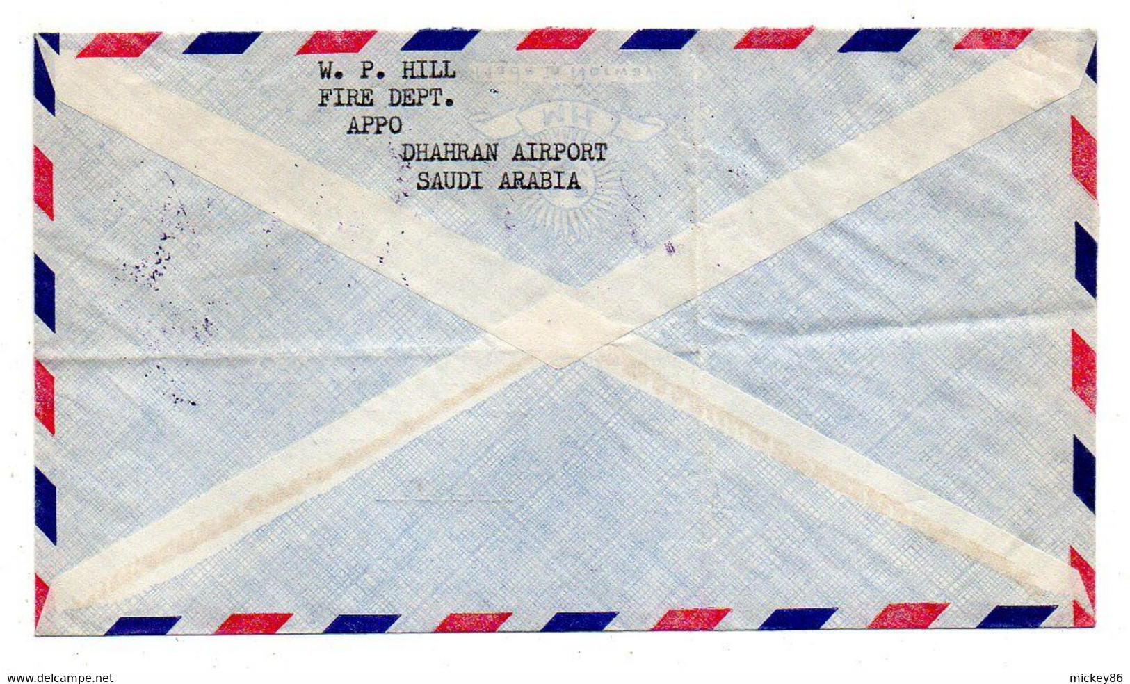 ARABIE SAOUDITE- 1971-- DHAHRAN AIRPORT  Pour NANTERRE- 92 (France)..timbres Sur Lettre ,cachet - Arabia Saudita