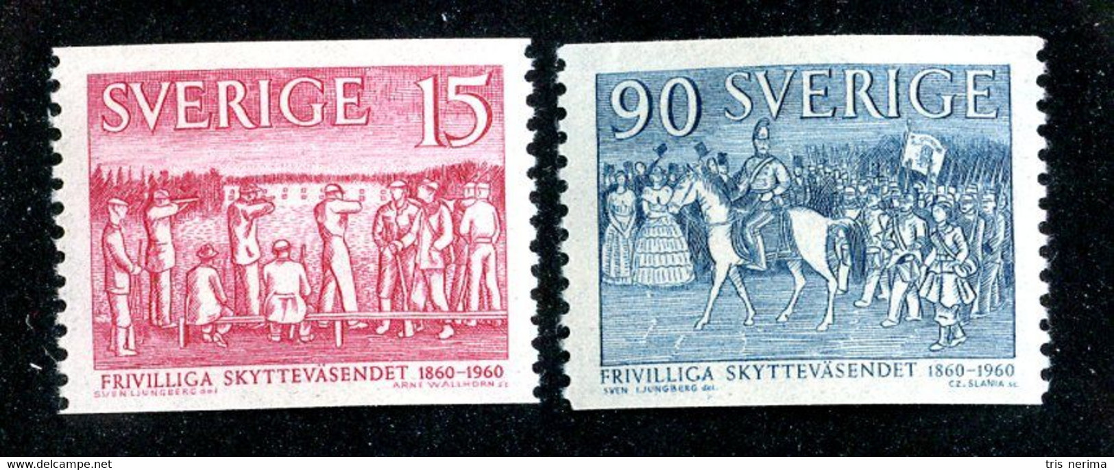 331 Sweden 1960 Scott 556/57 -m* (Offers Welcome!) - Unused Stamps