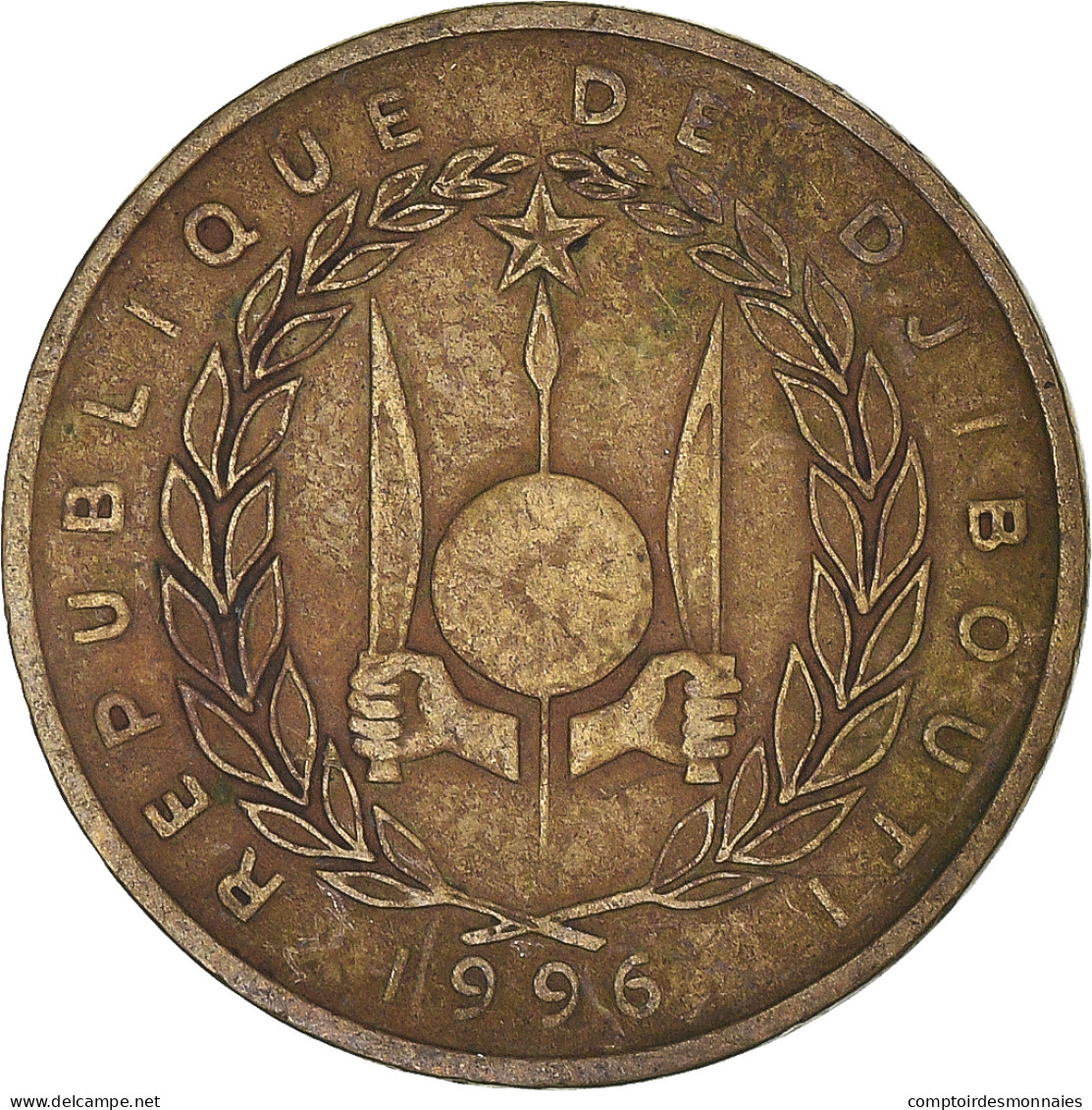 Monnaie, Djibouti, 10 Francs, 1996 - Djibouti