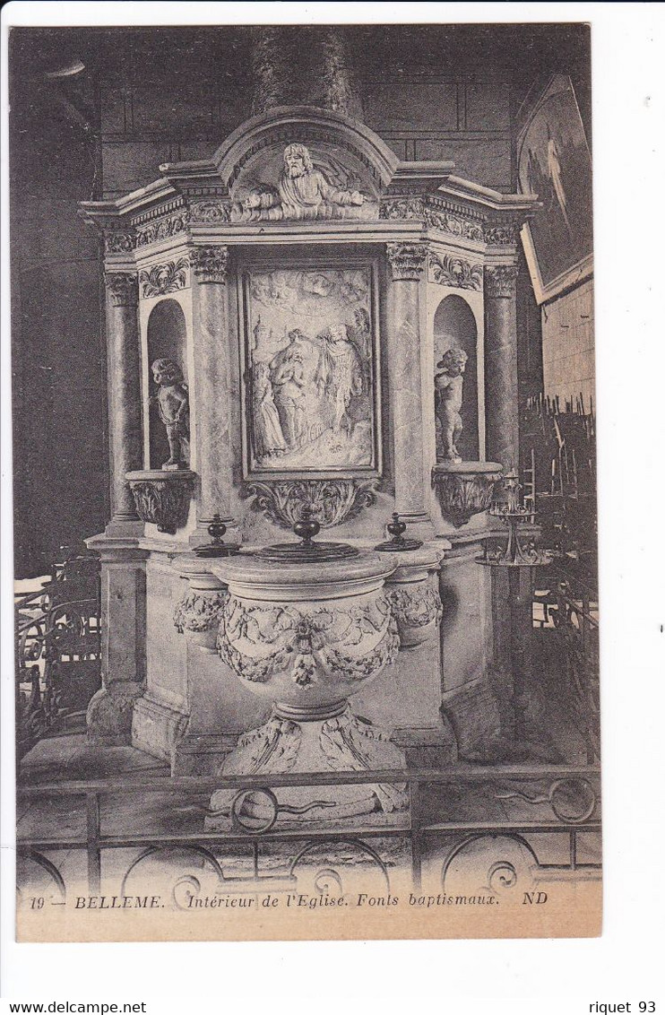 19 - BELLEME - Intérieur De L'Eglise - Fonts Baptismaux - Other & Unclassified