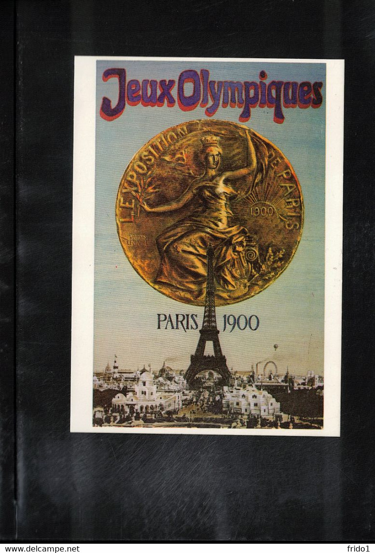 France 1900 Olympic Games Paris Interesting Postcard - Poster Of Olympic Games - Verano 1900: Paris