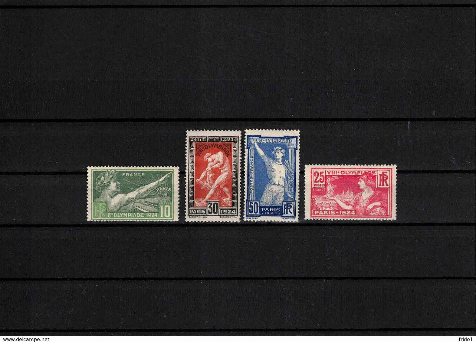 France 1924 Olympic Games Paris Complete Mint Hinged Set - Quality As On Both Pictures - Verano 1924: Paris