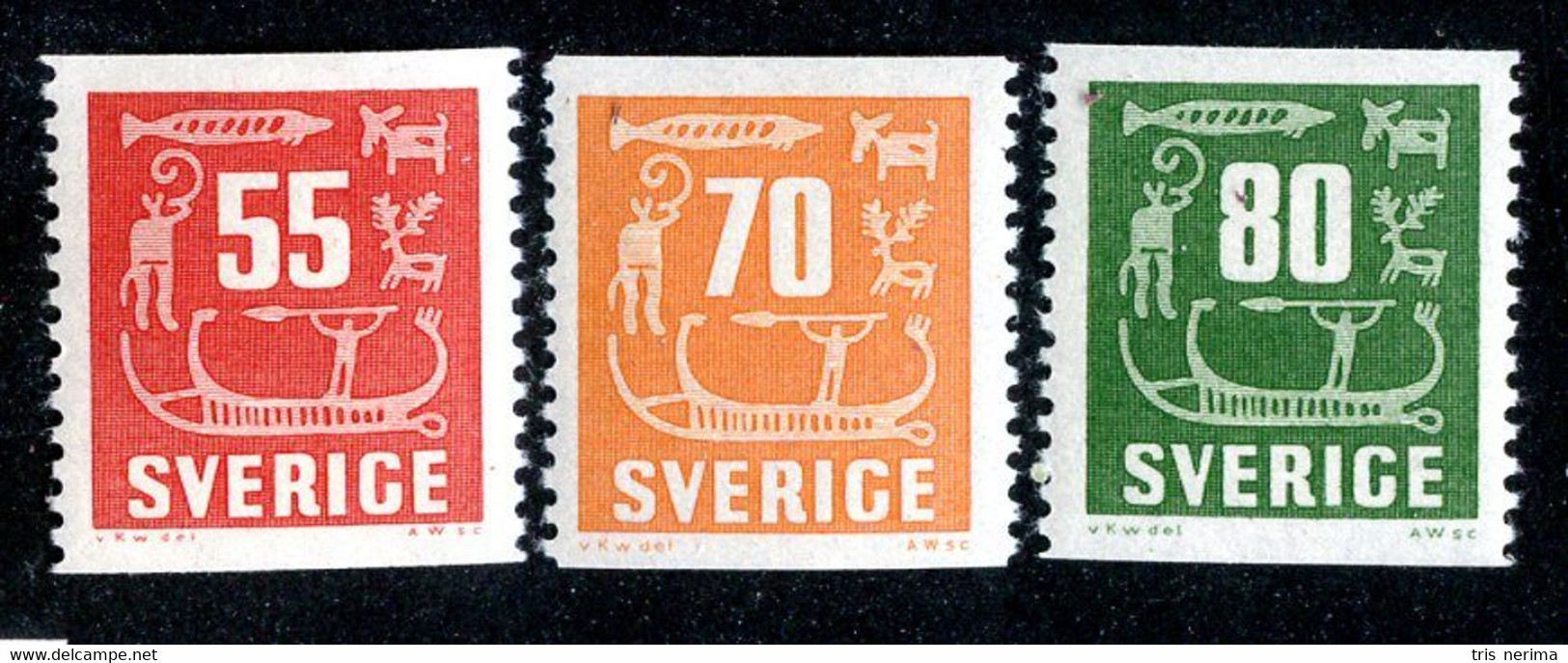 369 Sweden 1957 Scott 510/12 -m* (Offers Welcome!) - Ungebraucht