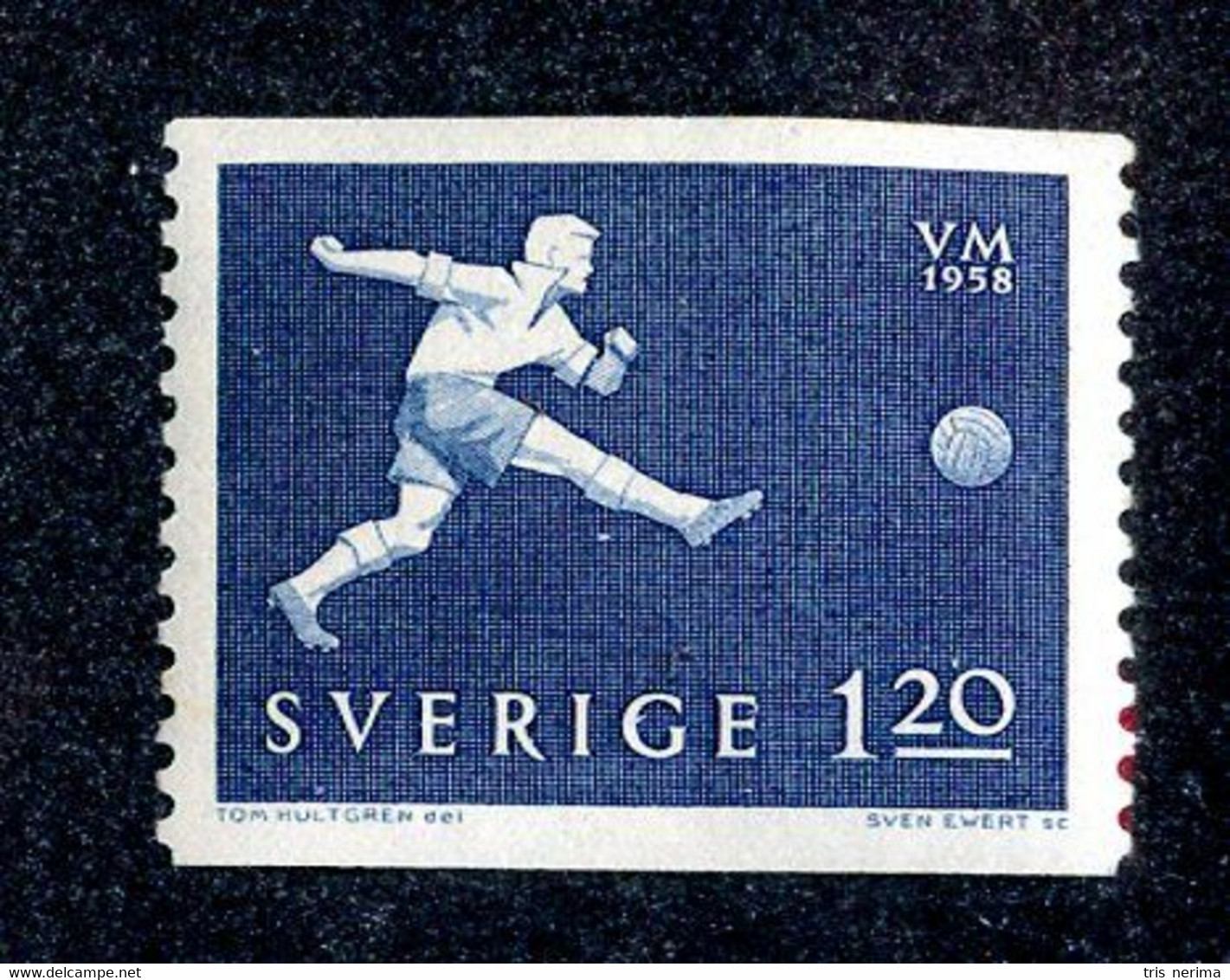 379 Sweden 1958 Scott 526 -m* (Offers Welcome!) - Unused Stamps