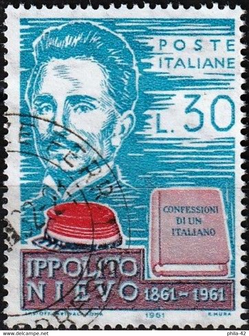 Italy 1961 - Mi 1104 - YT 849 ( Ippolito Nievo, Writer & Poet ) - Ecrivains