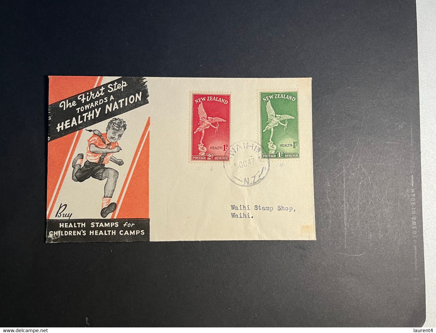 (4 N 30) New Zealand - Health Stamps (2 Covers) - Brieven En Documenten