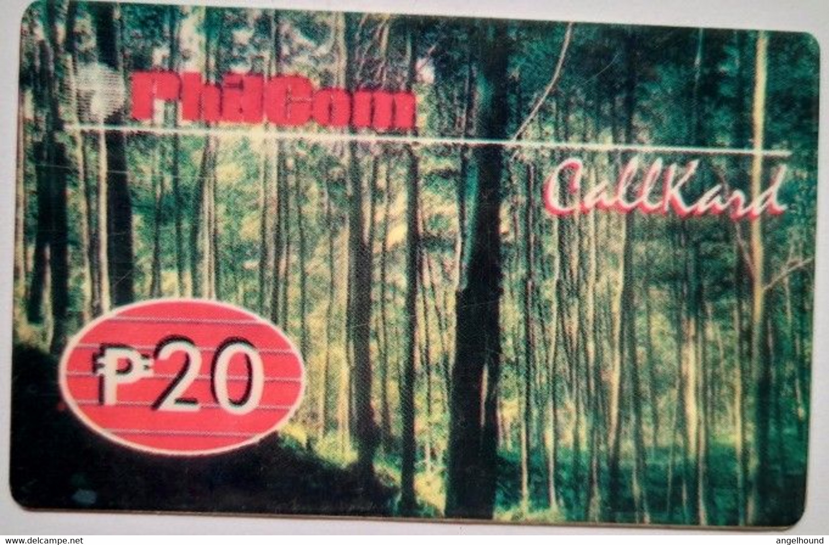 Philippines Philcom Callkard 20 Pesos  " Trees " - Filippine