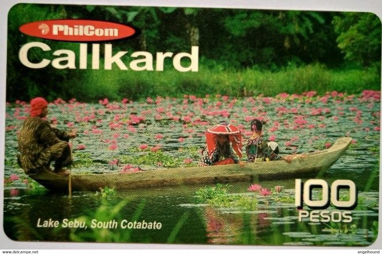 Philippines Philcom Callkard 100 Pesos " Lake Cebu,   South Cotabato - Philippines