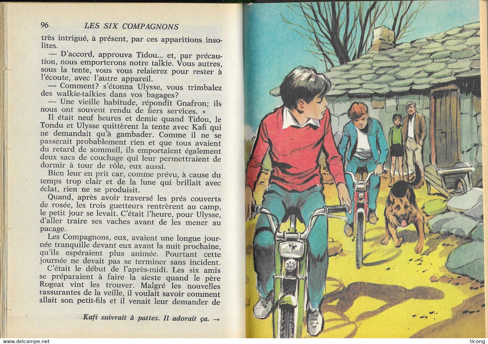 LES SIX COMPAGNONS ET LE CIGARE VOLANT DE PAUL JACQUES BONZON, DESSINS DE ROBERT BRESSY, EDITION ORIGINALE 1978 - Bibliotheque Verte