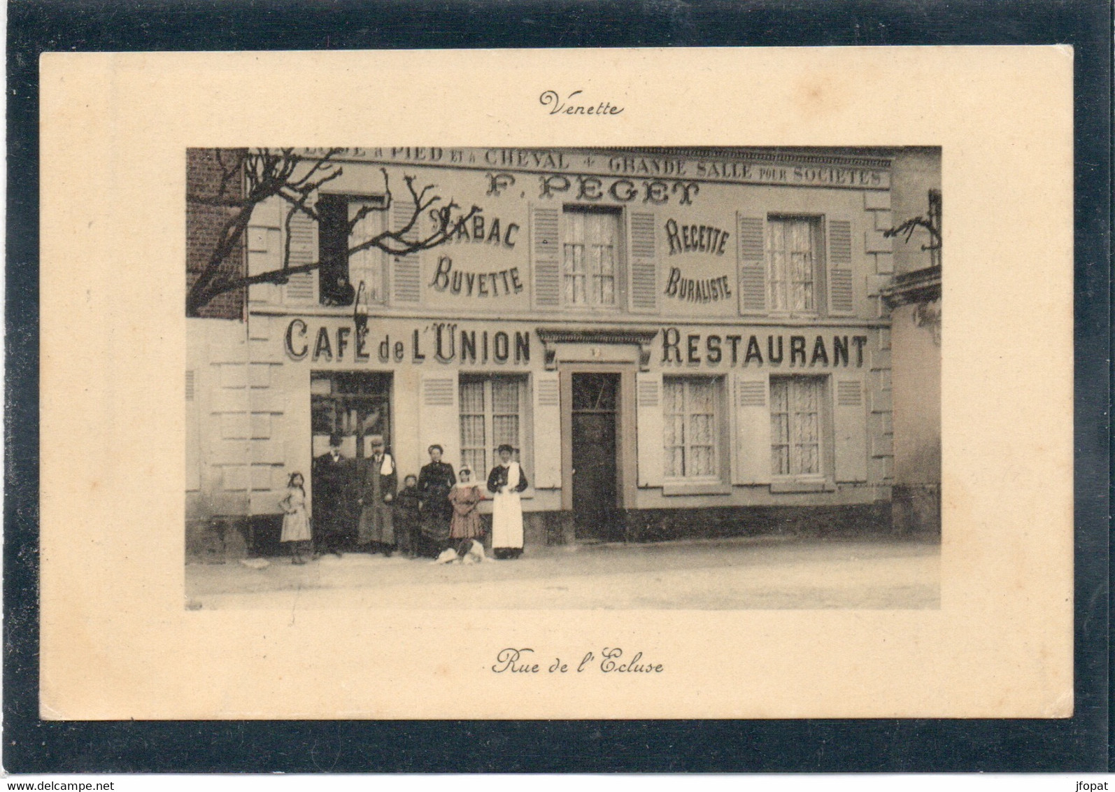 60 OISE - VENETTE Café De L'Union, Rue De L'Ecluse, Carte Glacée Couleur - Venette