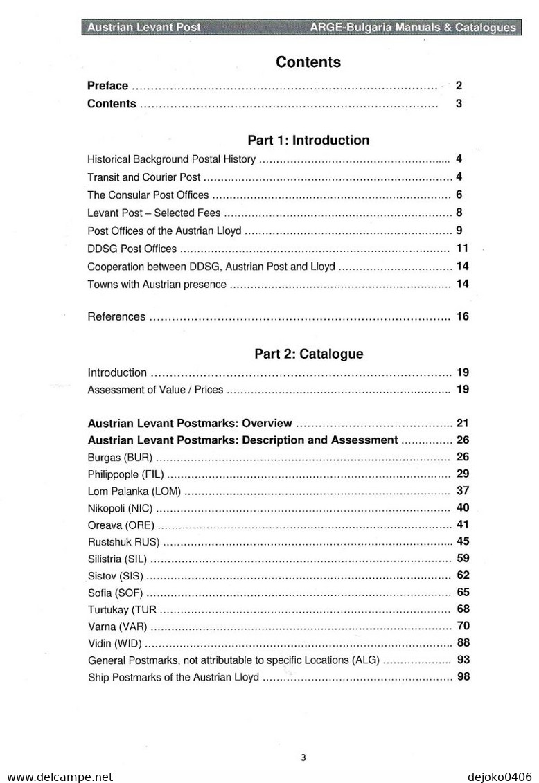 Bulgaria Austrian Levant Post - Catalogue - Bulgarie Poste Autriche - Katalog - Bulgarien Österreich Levante - Handboeken