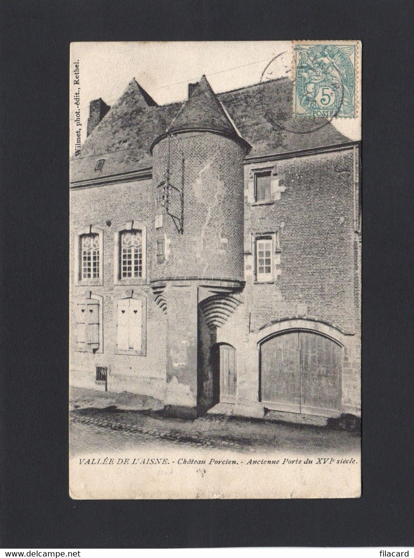 118559              Francia,    Vallee De L"Aisne,  Chateau  Porcien,  Ancienne Porte Du XVIe  Siecle,  VG - Chateau Porcien