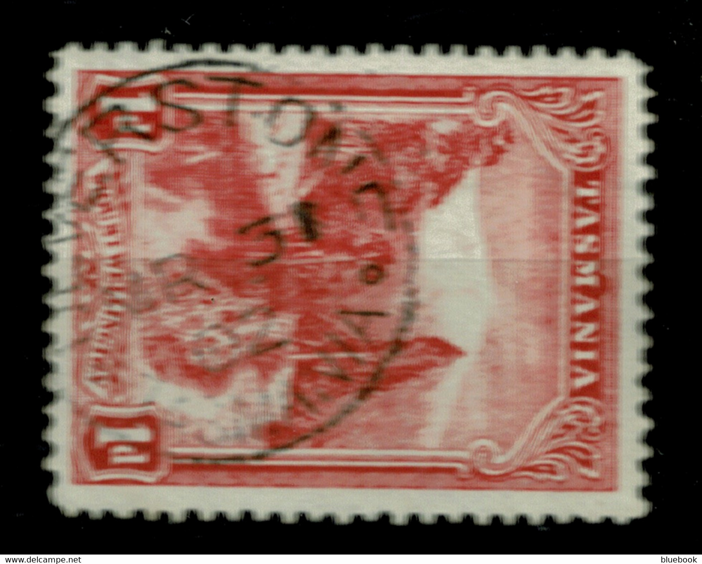 Ref 1589 - Australia Tasmania Views 1d Used Stamp - Ulverstone Postmark - Gebraucht