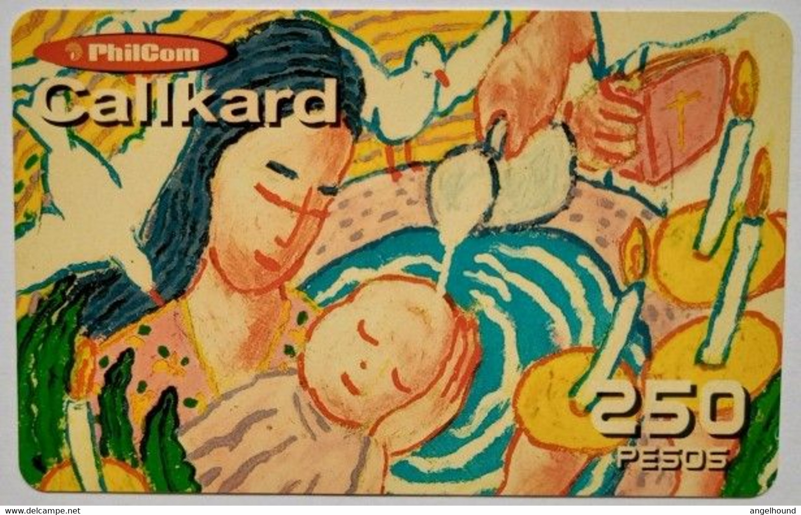 Philippines Philcom Callkard 250 Pesos " Binyagan ( Baptism ) - Philippines