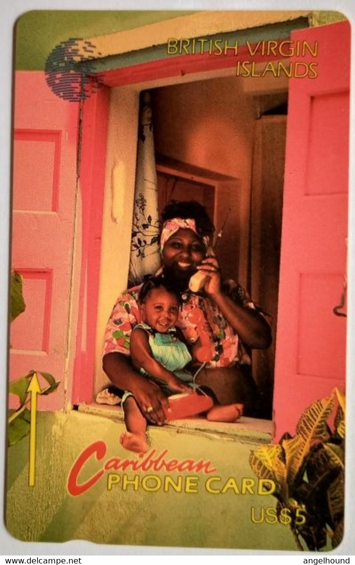 BVI CW 18CBVA US$5 " Woman On Phone " - Virgin Islands