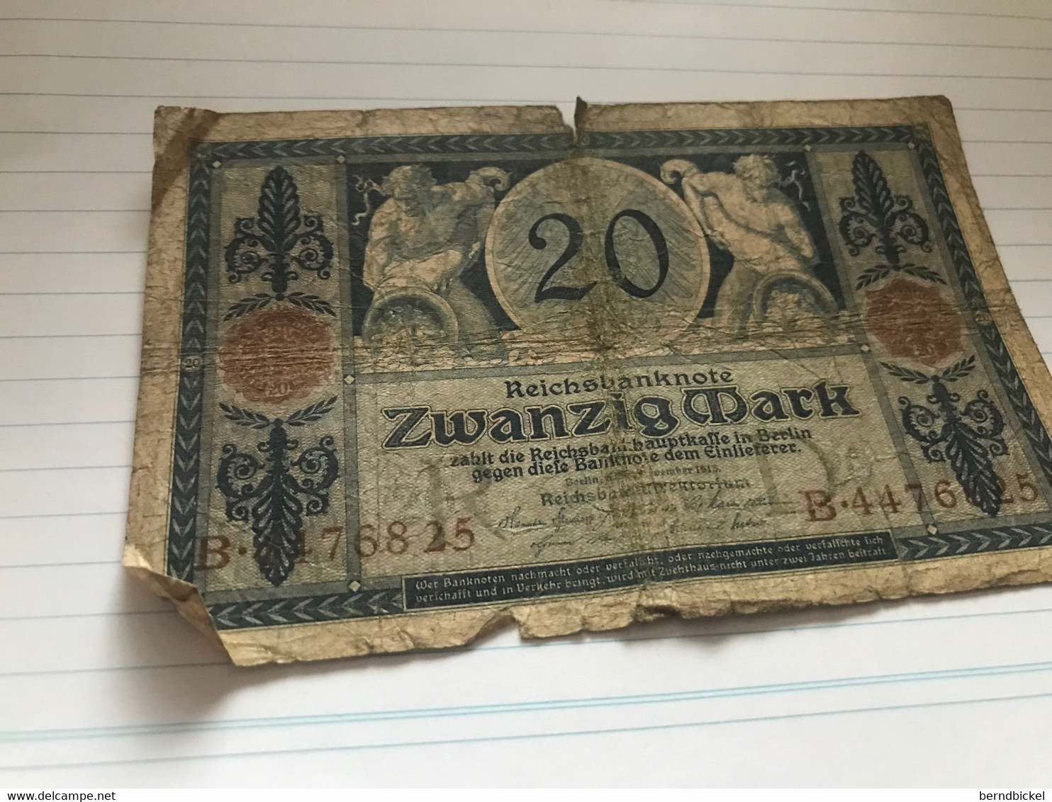 Banknote Reichbanknote 20 Mark 1913 - 20 Mark