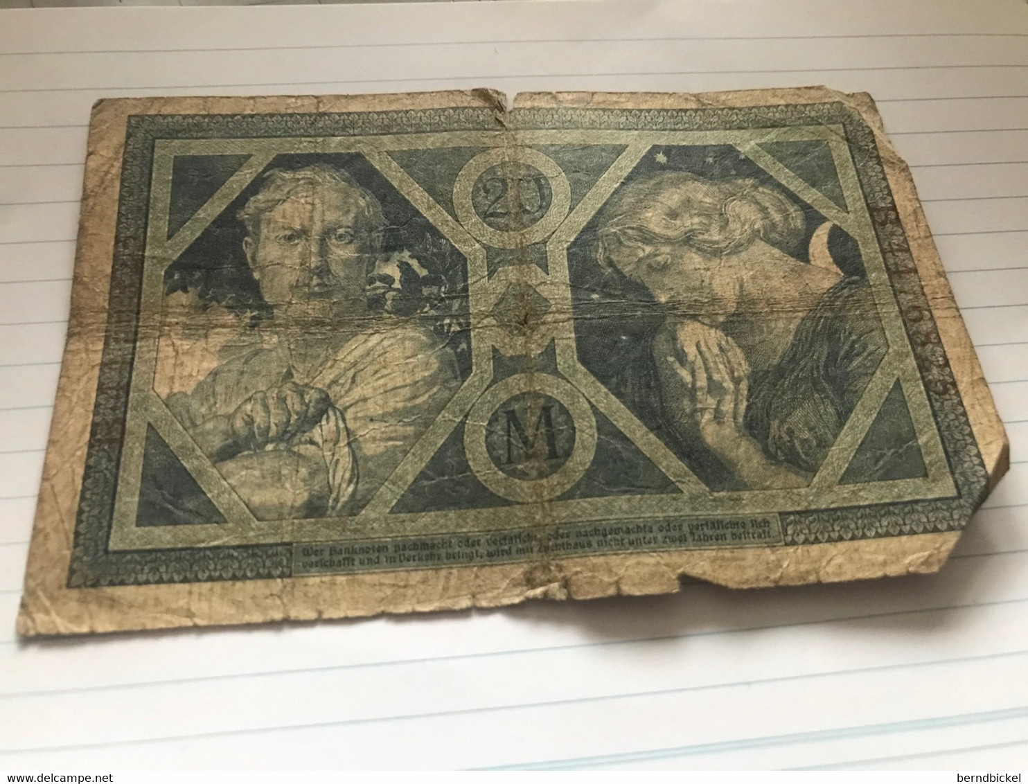 Banknote Reichbanknote 20 Mark 1913 - 20 Mark