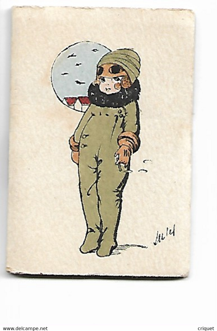 Carnet Calendrier De 1919, Fillette En Uniforme D'aviateur De 1914-18 - Petit Format : 1901-20