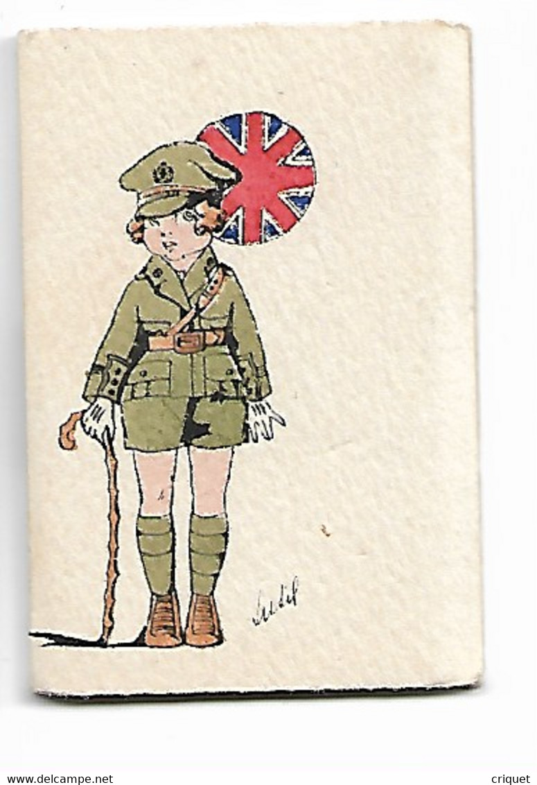 Carnet Calendrier De 1919, Fillette En Uniforme Anglais De 1914-18 - Klein Formaat: 1901-20